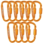 Preview: 10x WEBBOMB Karabinerhaken 8cm mit Schraubverschluss Schraubkarabiner Preview: 10x WEBBOMB Karabinerhaken 8cm mit Schraubverschluss Schraubkarabiner