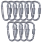 Preview: 10x WEBBOMB Karabinerhaken 8cm mit Schraubverschluss Schraubkarabiner Preview: 10x WEBBOMB Karabinerhaken 8cm mit Schraubverschluss Schraubkarabiner
