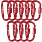 Preview: 10x WEBBOMB Karabinerhaken 8cm mit Schraubverschluss Schraubkarabiner Preview: 10x WEBBOMB Karabinerhaken 8cm mit Schraubverschluss Schraubkarabiner