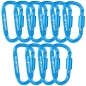 Preview: 10x WEBBOMB Karabinerhaken 8cm mit Schraubverschluss Schraubkarabiner Preview: 10x WEBBOMB Karabinerhaken 8cm mit Schraubverschluss Schraubkarabiner