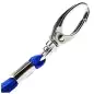 Preview: Ausweishülle ZIP Kartenhalter flexibel horizontal wasserdicht Ausweise Karten Impfpass Namensschilder ID-Card Schutzhülle 0,80mm transparent + 360° Umhängeband Lanyard BLAU