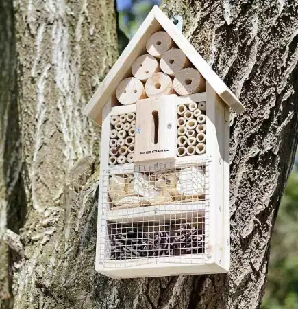 Bausatz Insektenhaus Bienen Insekten Hotel Nisthilfe Nistkasten Schutz für Marienkäfer Schmetterlinge Nützlinge