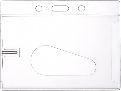 Preview: Ausweishalter Kartenhalter Ausweishülle mit 360° Schlüsselband Lanyard schwarz