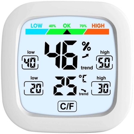 Zuverlässiges Zimmerthermometer mit Hygrometer