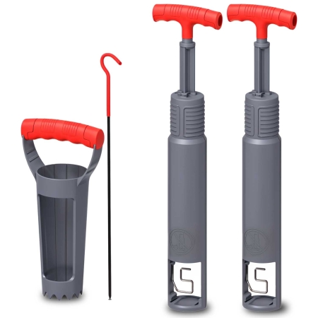 Kombipaket Wühlmausfalle V1 mit zwei mechanischen Fallen und Zubehörset inklusive Suchstab für effektive Schädlingsbekämpfung im Garten
