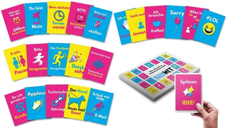 Preview: Videokonferenz-Karten, Moderationskarten, KonferenzKIT