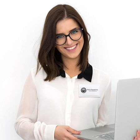 Preview: 50 Stück Ausweishalter Namensschild-Halter Betriebsausweis Dienstausweis Halter Namensschilder mit Clip + Nadel Preview: 50 Stück Ausweishalter Namensschild-Halter Betriebsausweis Dienstausweis Halter Namensschilder mit Clip + Nadel