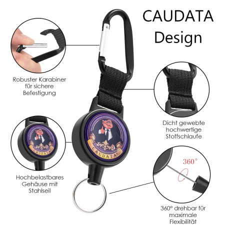 Preview: Schlüsselanhänger mit Stil - Steeljojo CAUDATA Edition