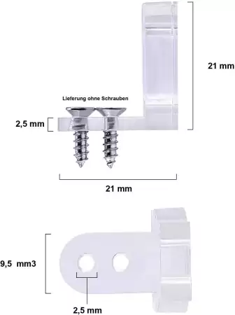 Halteclips für LED Lichterschlauch