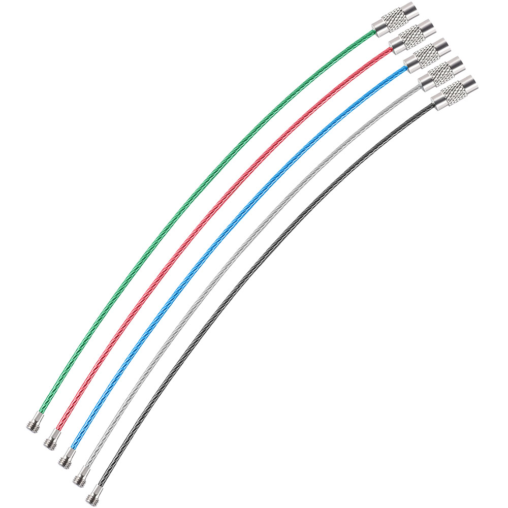 5 Schlüsselringe bunt