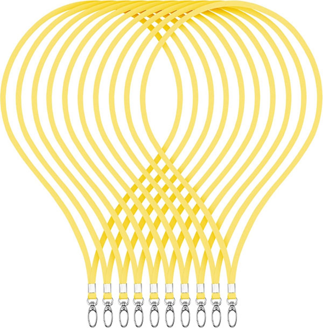 10 gelbe Lanyards