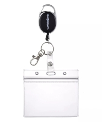 Jo-Jo mit Rückzug-Mechanismus, ZIP Kartenhülle und Vinylstrap für Ausweise, Schlüssel und Zugangskarten