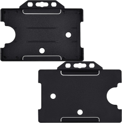 WEBBOMB® Ausweishalter 2er-Set in Schwarz.